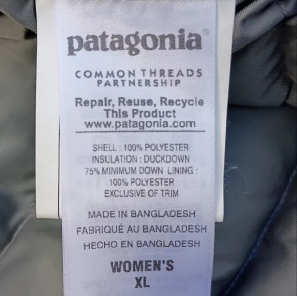 Patagonia Women's Gray Puffer Coat - Picture 10 of 13